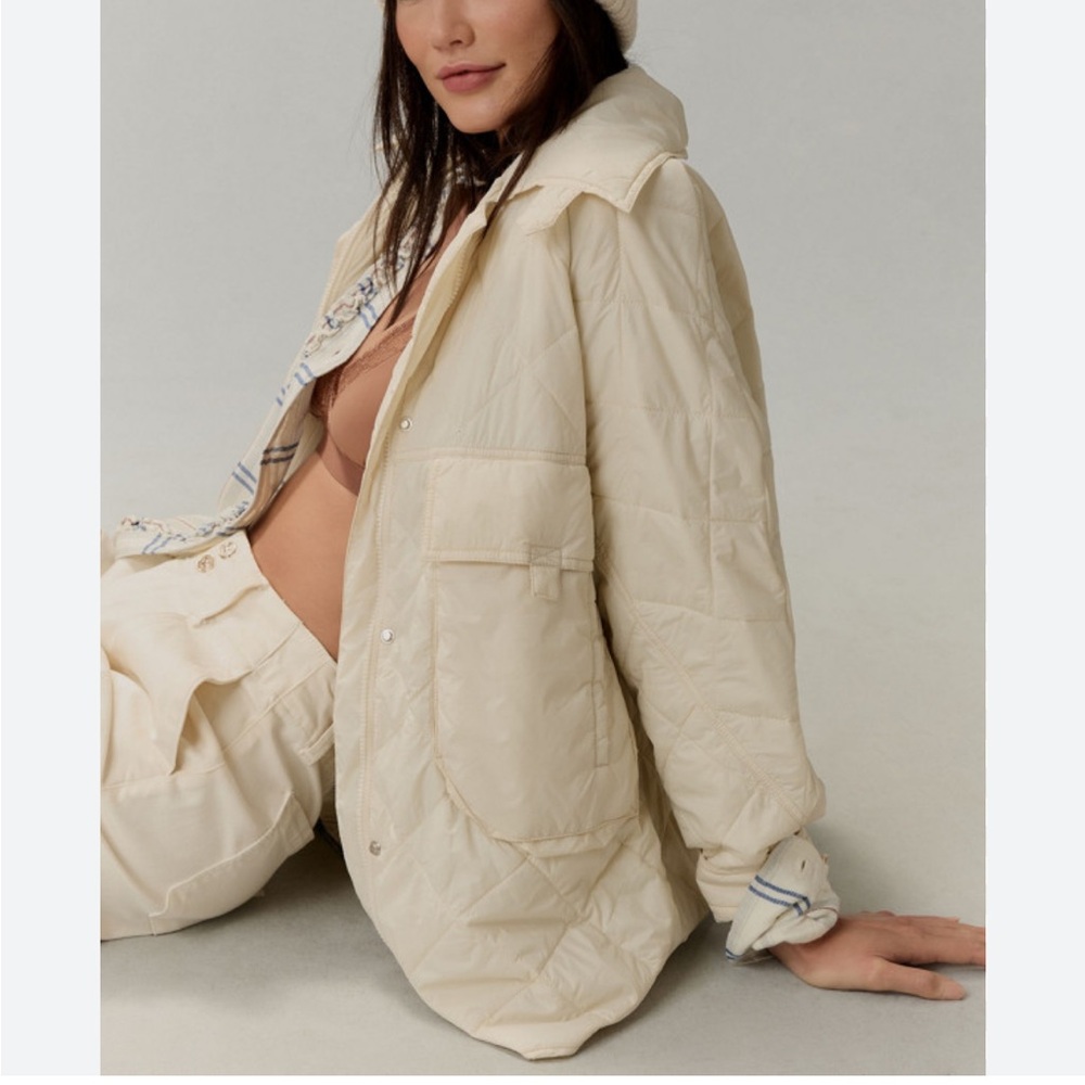 Anthro quilted jacket